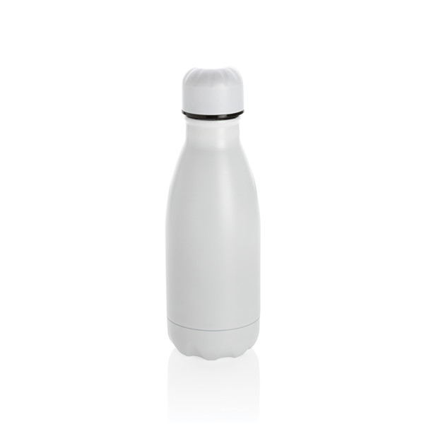 Solid colour vacuum stainless steel bottle 260ml - White