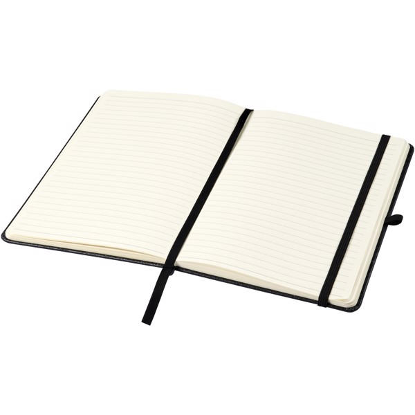 Atlana leather pieces notebook - Black