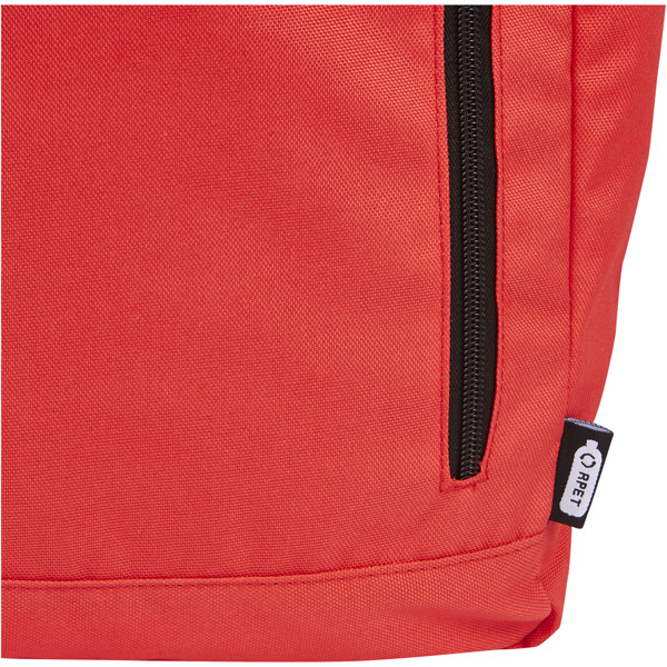 Byron 15.6\" GRS RPET roll-top backpack 18L - Red