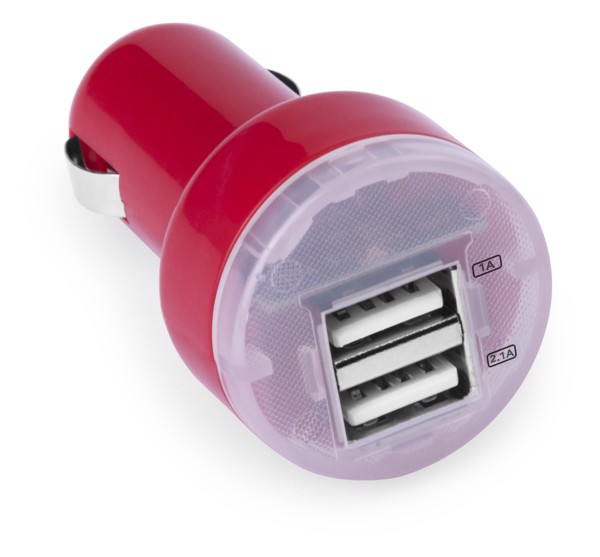 USB Car Charger Denom - White