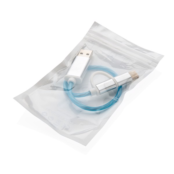 3-in-1 flowing light cable