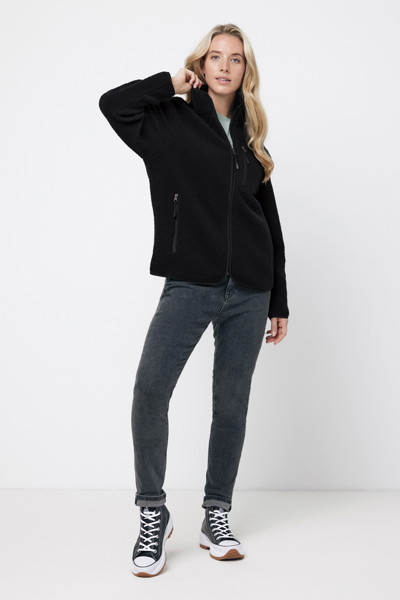 IQONIQ Diran recycled polyester pile fleece jacket - Black / XL