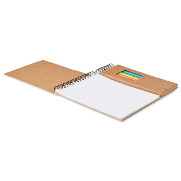 Colouring set with notepad Colopad