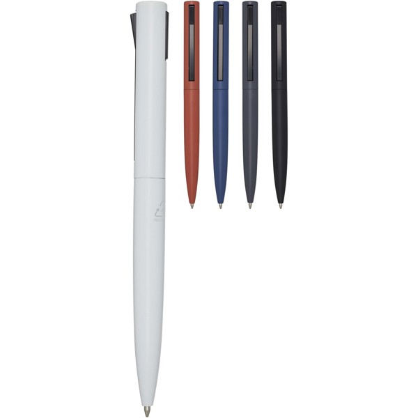 Juana recycled aluminium ballpoint pen (blue ink) - White