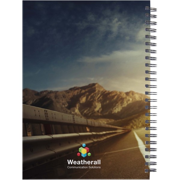 Desk-Mate® A5 hard cover undated diary - White / Black