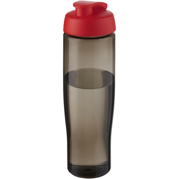 H2O Active® Eco Tempo 700 ml flip lid sport bottle - Red / Charcoal