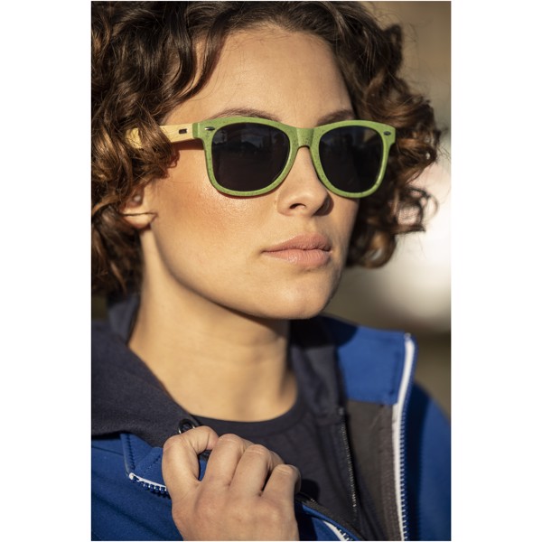 Sun Ray bamboo sunglasses - Red