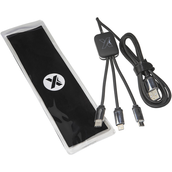 SCX.design C17 easy to use light-up cable - Black / White