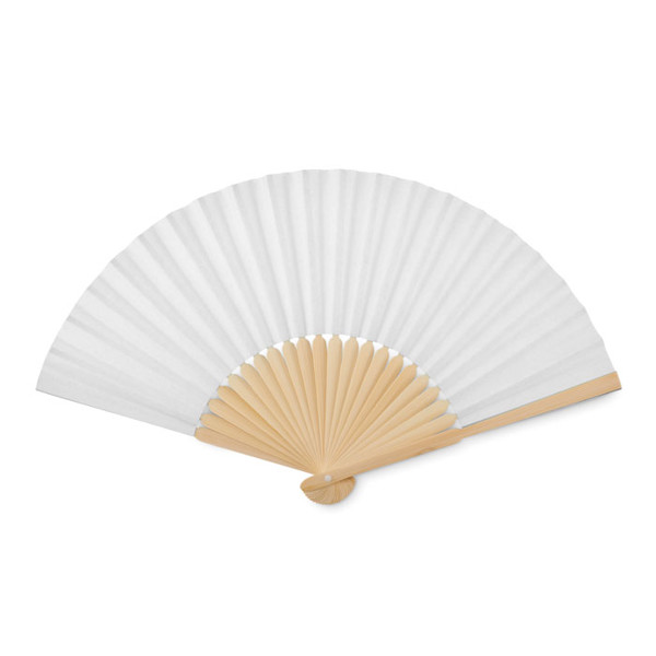 Manual hand fan Fanny Paper - White