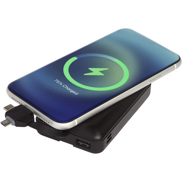 Batería externa inalámbrica de 10,000 mAh con cable 3 en 1 "Kano"