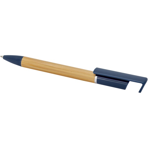 Delfina phone holder pen (black ink) - Ocean Blue