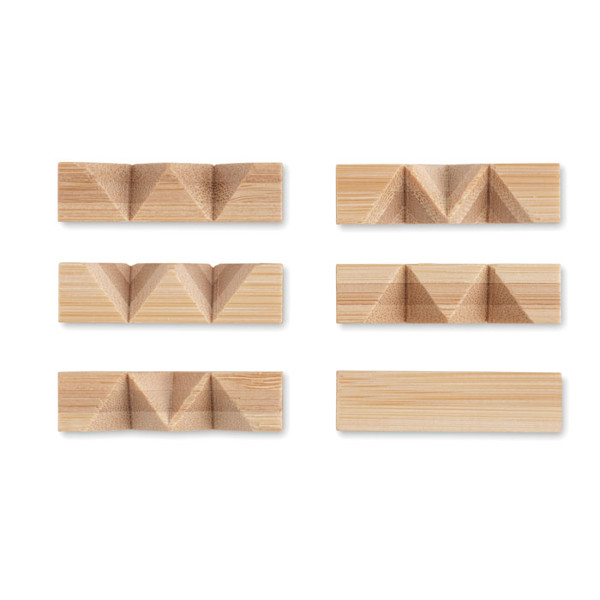 Bamboo brain teaser star shape Cubenats