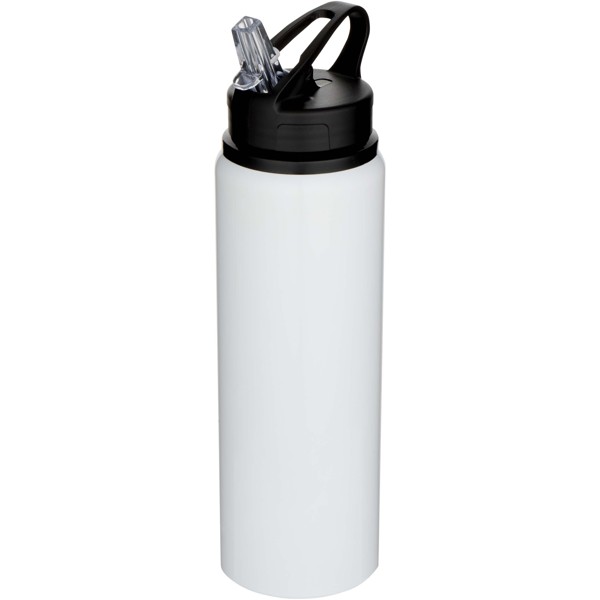 Fitz 800 ml RCS recycled single wall stainless steel water bottle - White