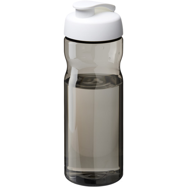 H2O Active® Eco Base 650 ml flip lid sport bottle - White / Charcoal