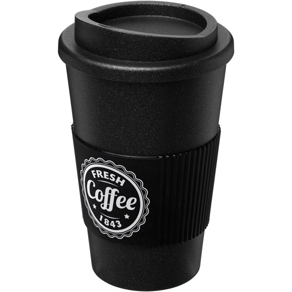 Americano® Midnight grip 350 ml insulated tumbler - Solid black