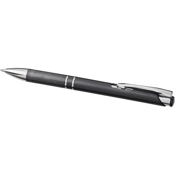 Moneta ABS with wheat straw click ballpoint pen - Solid black