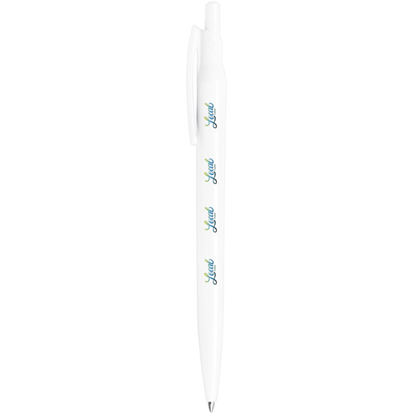 Alessio recycled PET ballpoint pen (black ink) - White