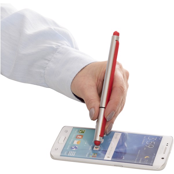 Stretch ballpoint pen with elastic strap