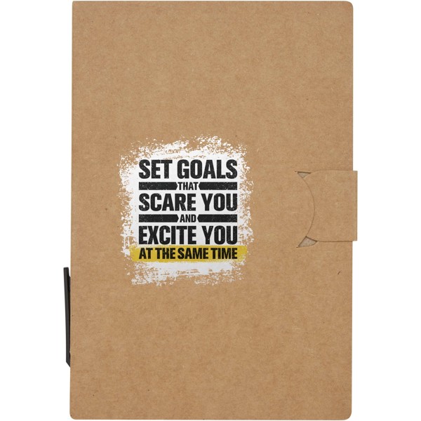 Swift sticky notes booklet with ballpoint pen (black ink)