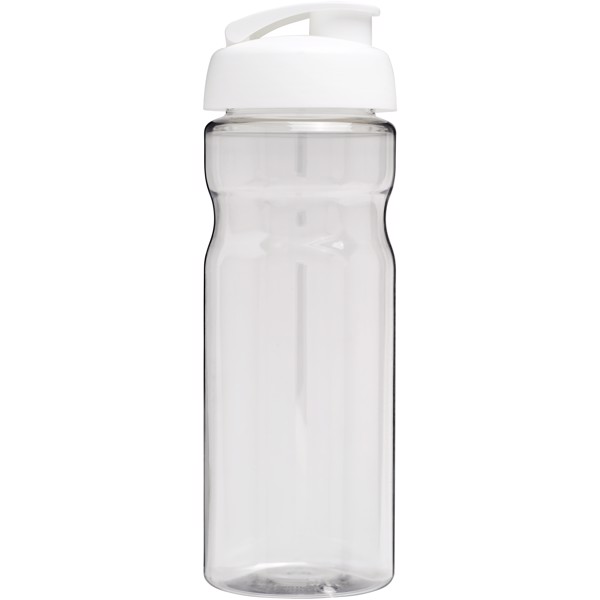 H2O Active® Base Bidón deportivo con Tapa Flip de 650 ml - Transparente / Blanco