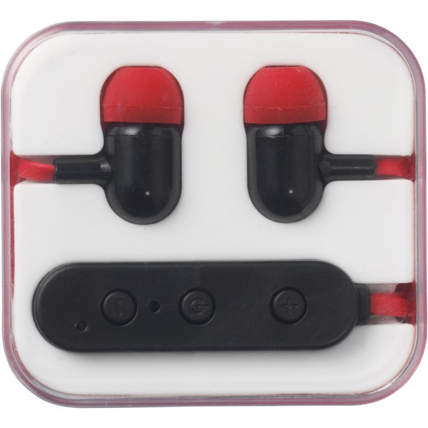 Sluchátka Pop Bluetooth® - Červená s efektem námrazy