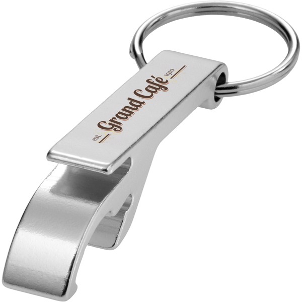 Tao bottle and can opener keychain - Silver