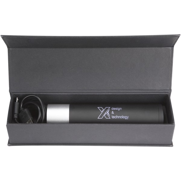 SCX.design F10 2500 mAh light-up flashlight - Silver / White