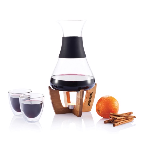 Glu mulled wine set with glasses