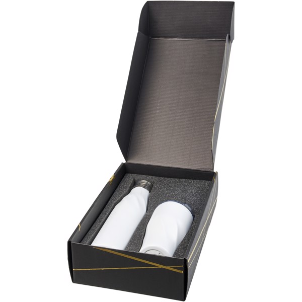 Hugo copper vacuum insulated gift set - White
