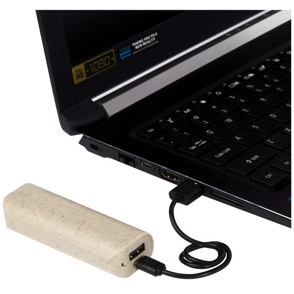 Yoko 1200mAh wheat straw power bank