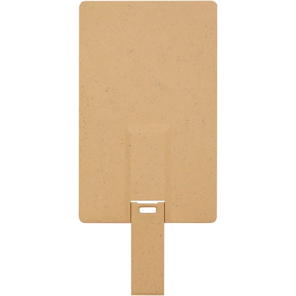 Rectangular degradable credit card USB - Kraft brown / 1GB