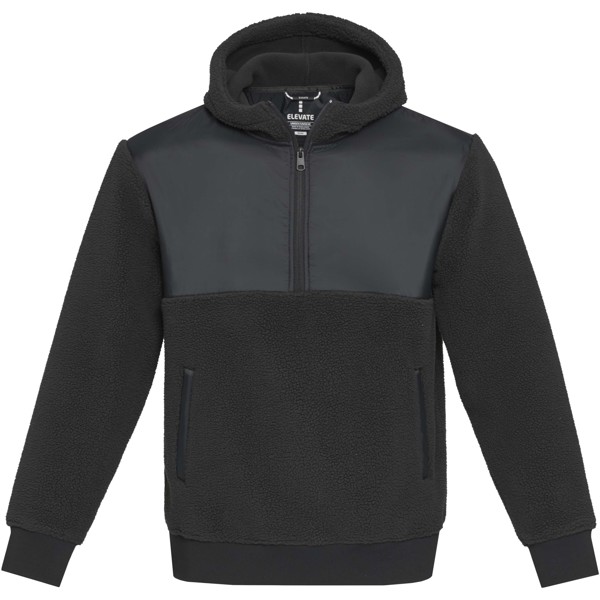 Evans unisex recycled sherpa fleece - Black / M