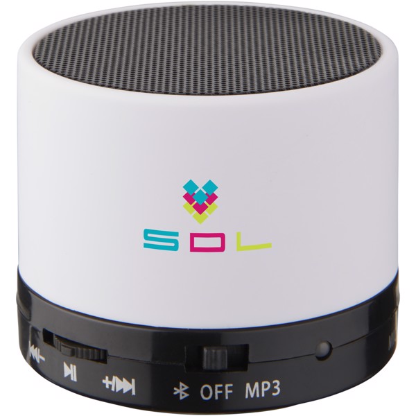 Duck cylinder Bluetooth® speaker with rubber finish - White