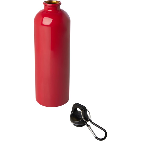 Oregon 750 ml RCS certified single wall stainless steel water bottle with carabiner - Red