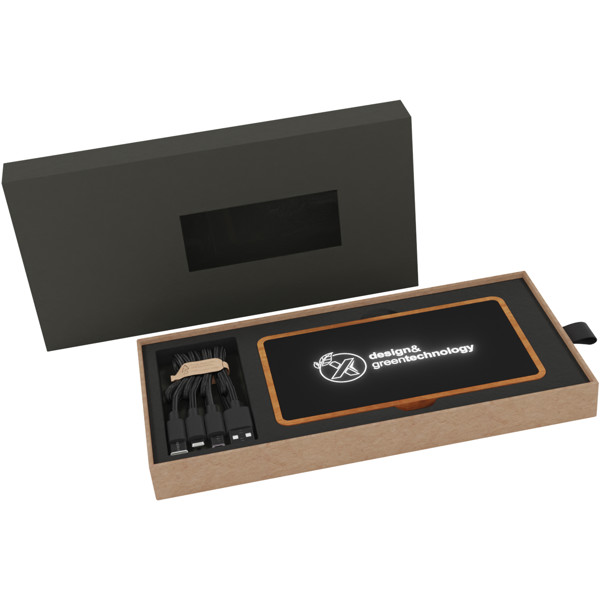SCX.design P46 10.000 mAh wooden wireless charging power bank