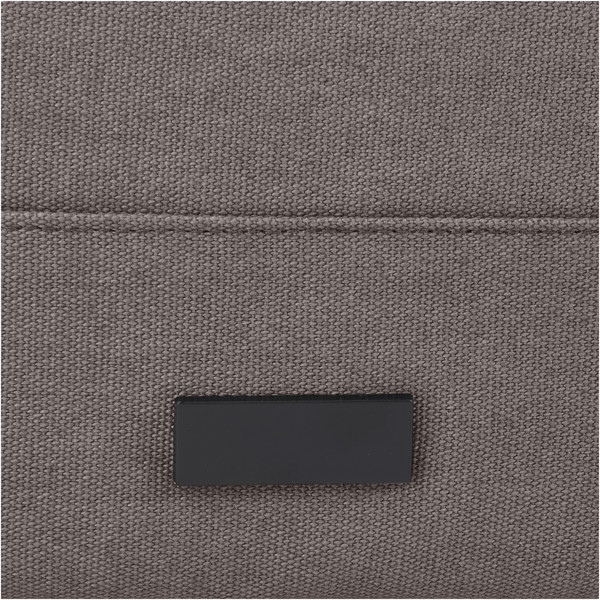 Joey 15” GRS recycled canvas rolltop laptop backpack 15L - Grey