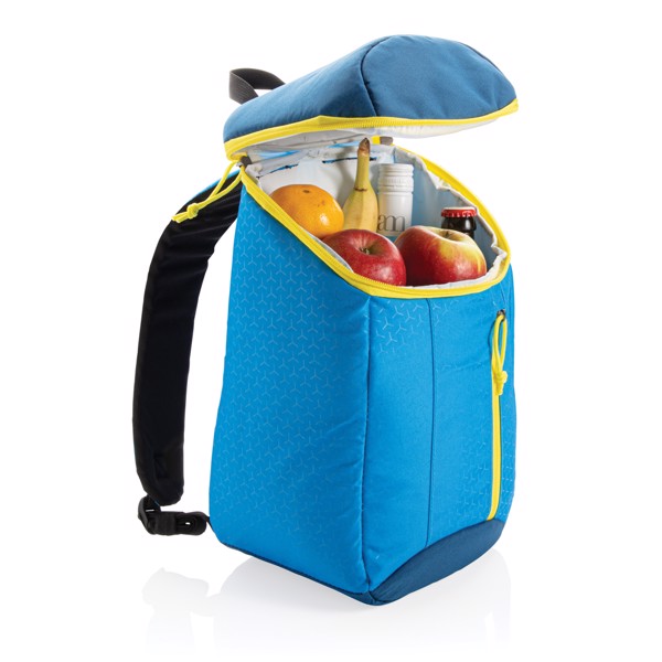 Hiking cooler backpack 10L - Blue / Yellow