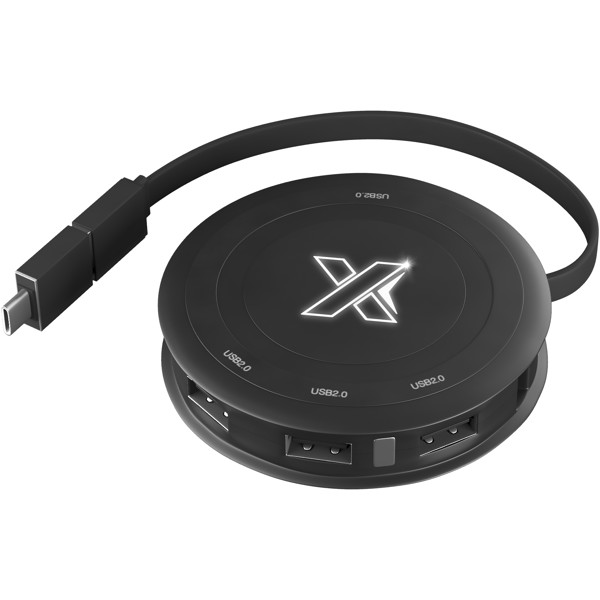 SCX.design Cargador inalámbrico de 5 W y hub H16