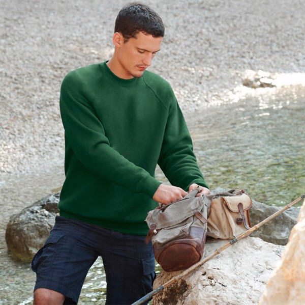 Sweatshirt Raglan - White / XL