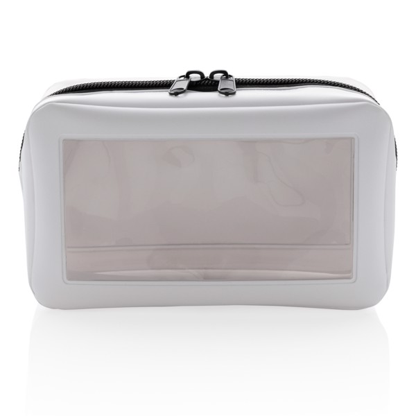 Transparent travel case - White