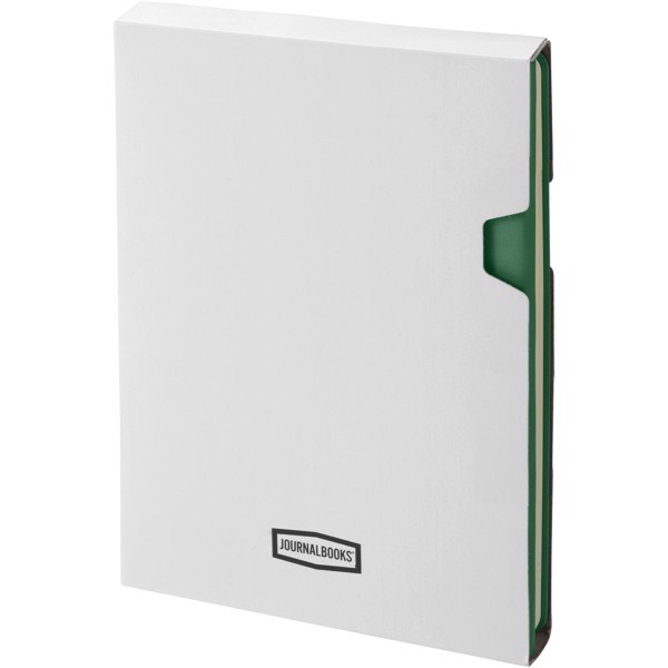 Zápisník s měkkou obálkou A5 Doppio - Černá / Zelená