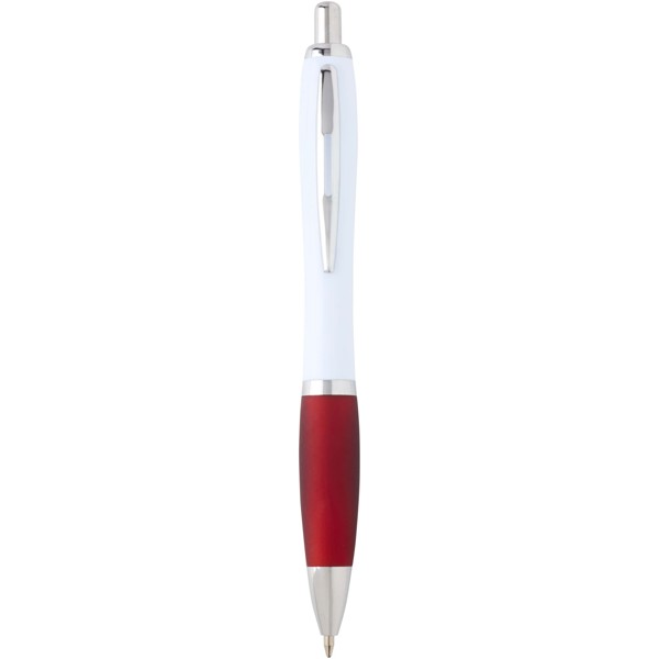 Nash recycled plastic ballpoint pen (blue ink) - Red