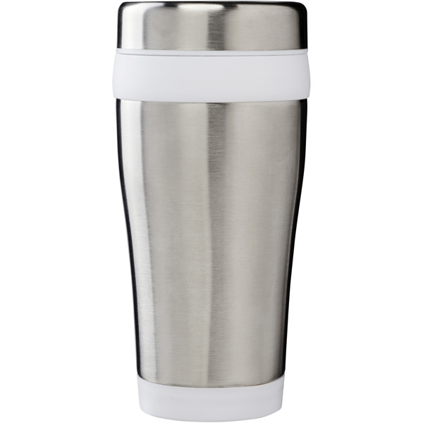 Elwood 410 ml RCS certified recycled stainless steel insulated tumbler - White