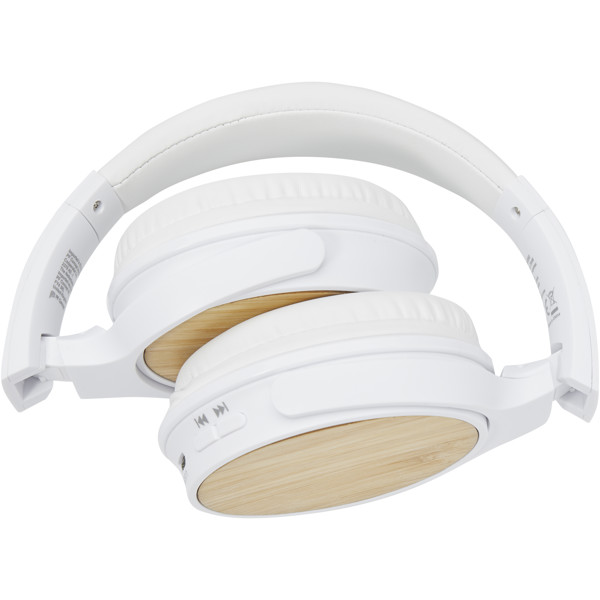 Athos bamboo Bluetooth® headphones with microphone