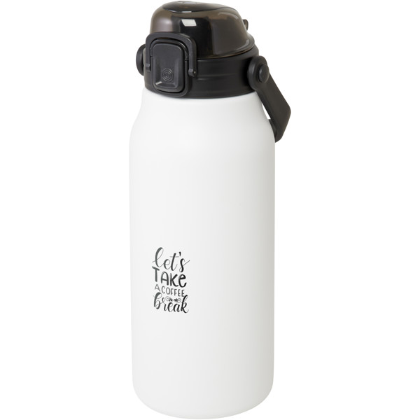 Giganto 1600 ml RCS certified recycled stainless steel copper vacuum insulated bottle - White