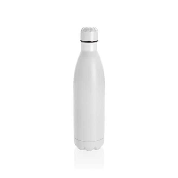 Solid colour vacuum stainless steel bottle 750ml - White