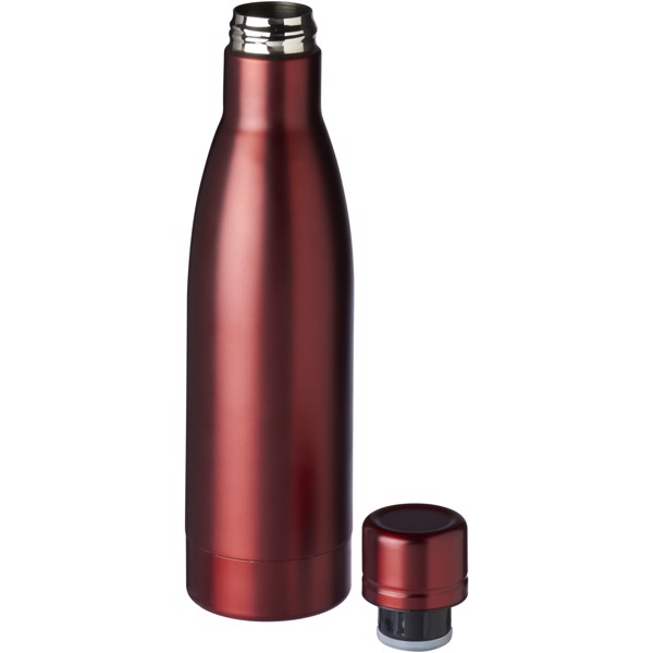 Botella de 500 ml con aislamiento de cobre al vacío "Vasa" - Rojo