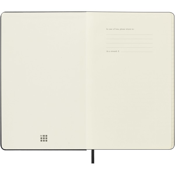 Moleskine horizontal hard cover 12 month L weekly planner