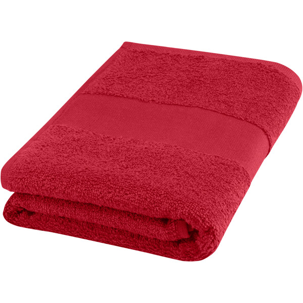 Charlotte 450 g/m² cotton towel 50x100 cm - Red