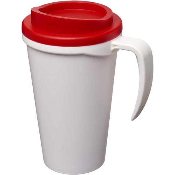 Termo hrnek Americano® grande 350 ml - Bílá / Červená s efektem námrazy